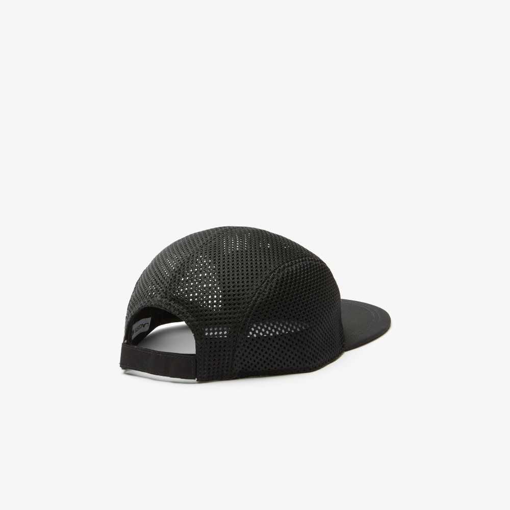 Lacoste Silicone Crocodile Cap Black | SNZX-14392