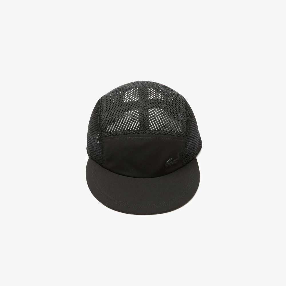 Lacoste Silicone Crocodile Cap Black | SNZX-14392