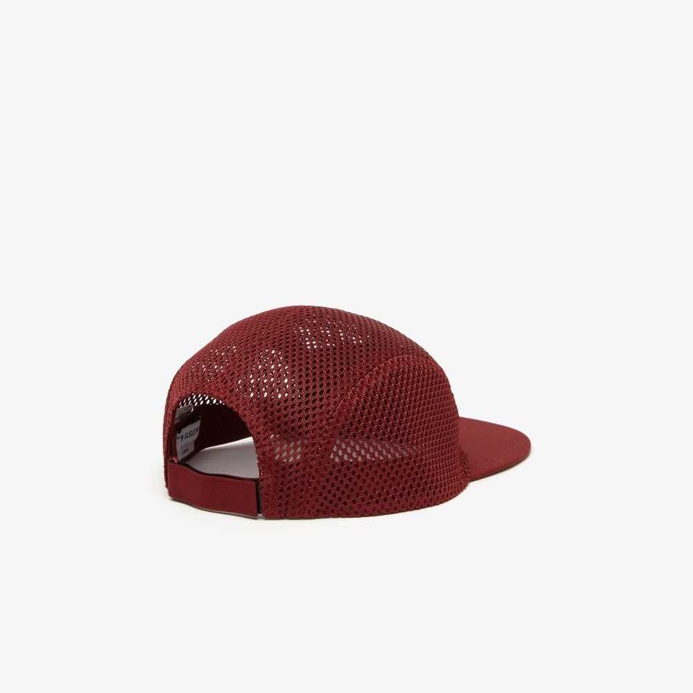 Lacoste Silicone Crocodile Cap Bordeaux | YDTG-12675