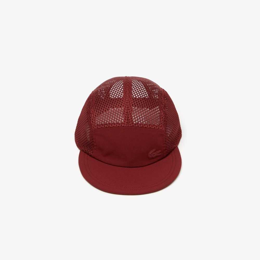 Lacoste Silicone Crocodile Cap Bordeaux | YDTG-12675