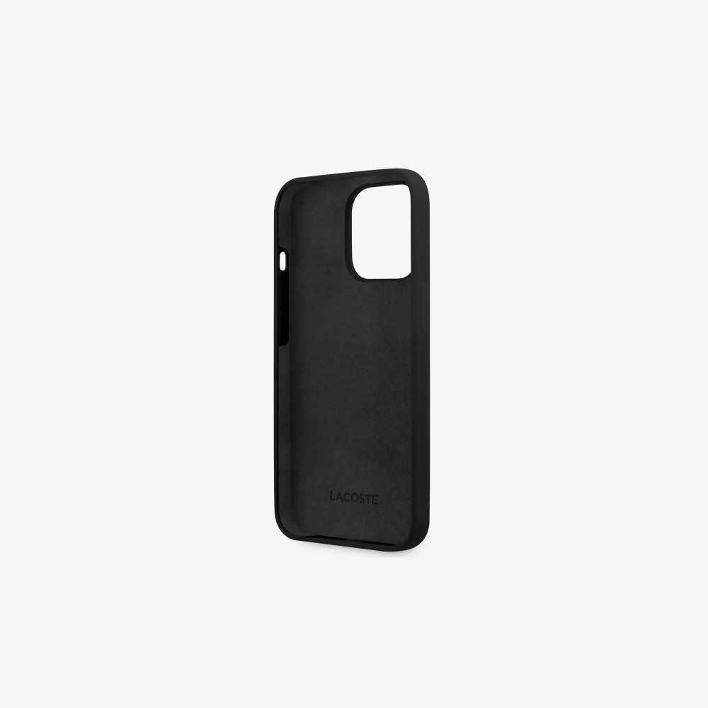 Lacoste Silicone iPhone 14 Pro Case Black | ZESL-57149