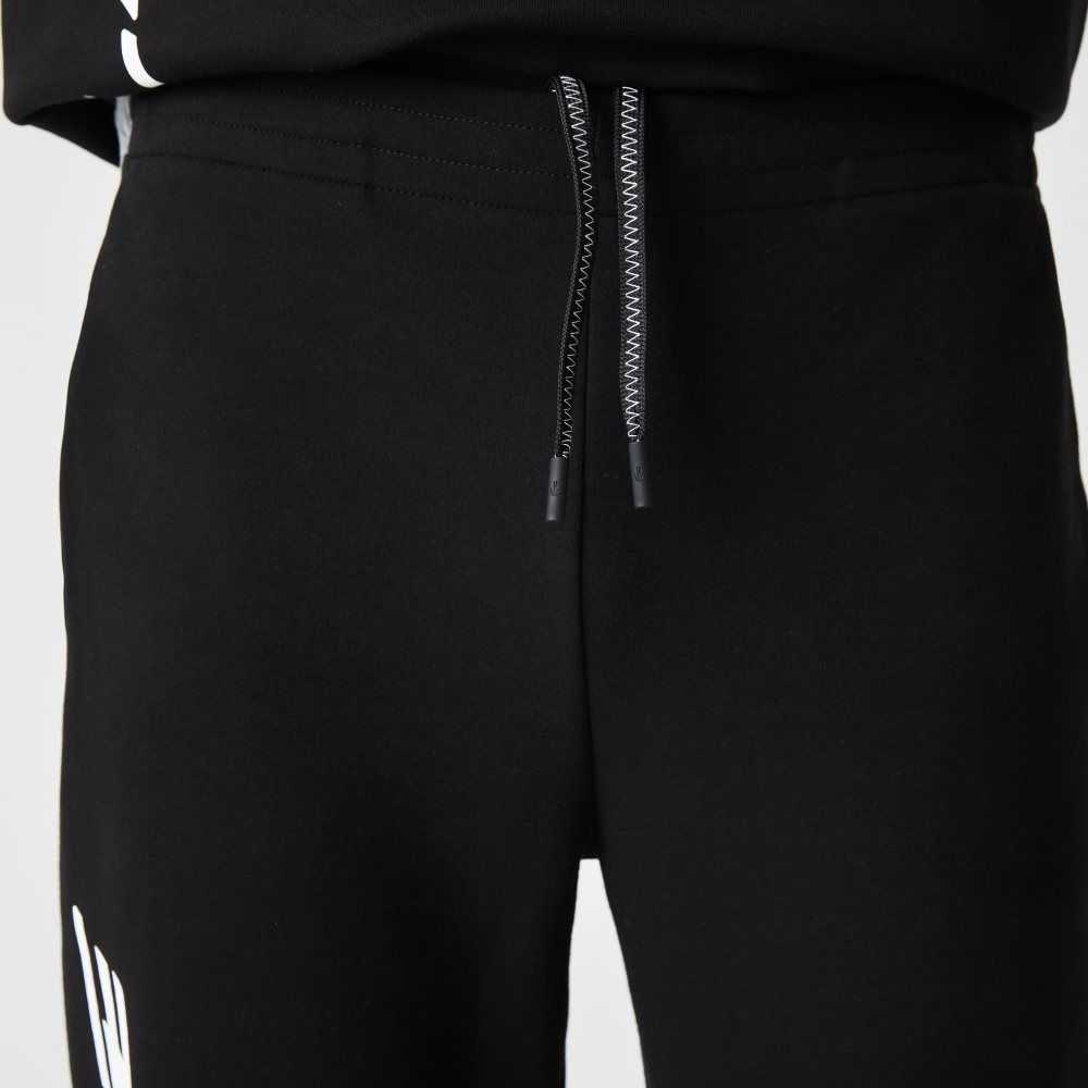 Lacoste Slim Fit Branded Trackpants Black | EVTN-89732