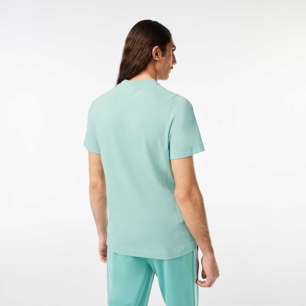 Lacoste Slim Fit Organic Cotton Pique T-Shirt Mint | KUZC-03176