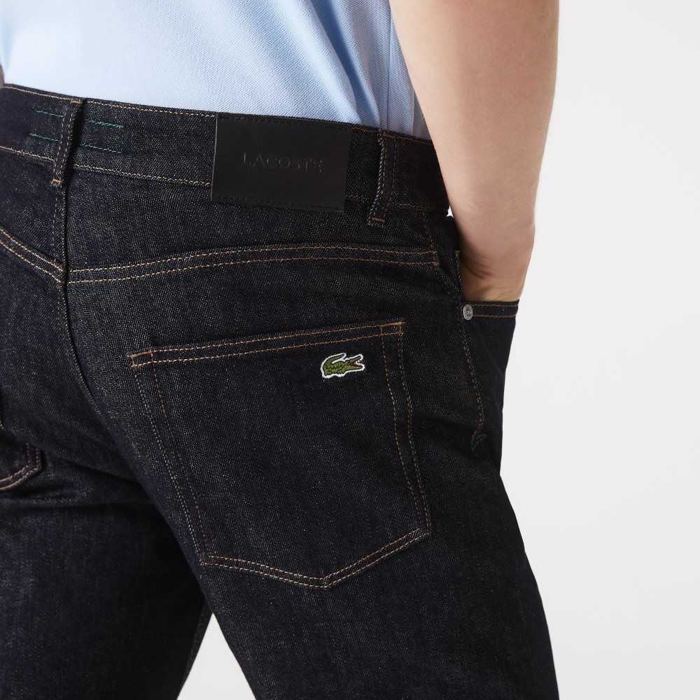 Lacoste Slim Fit Stretch Cotton Denim Pants Blue | BIPA-50237