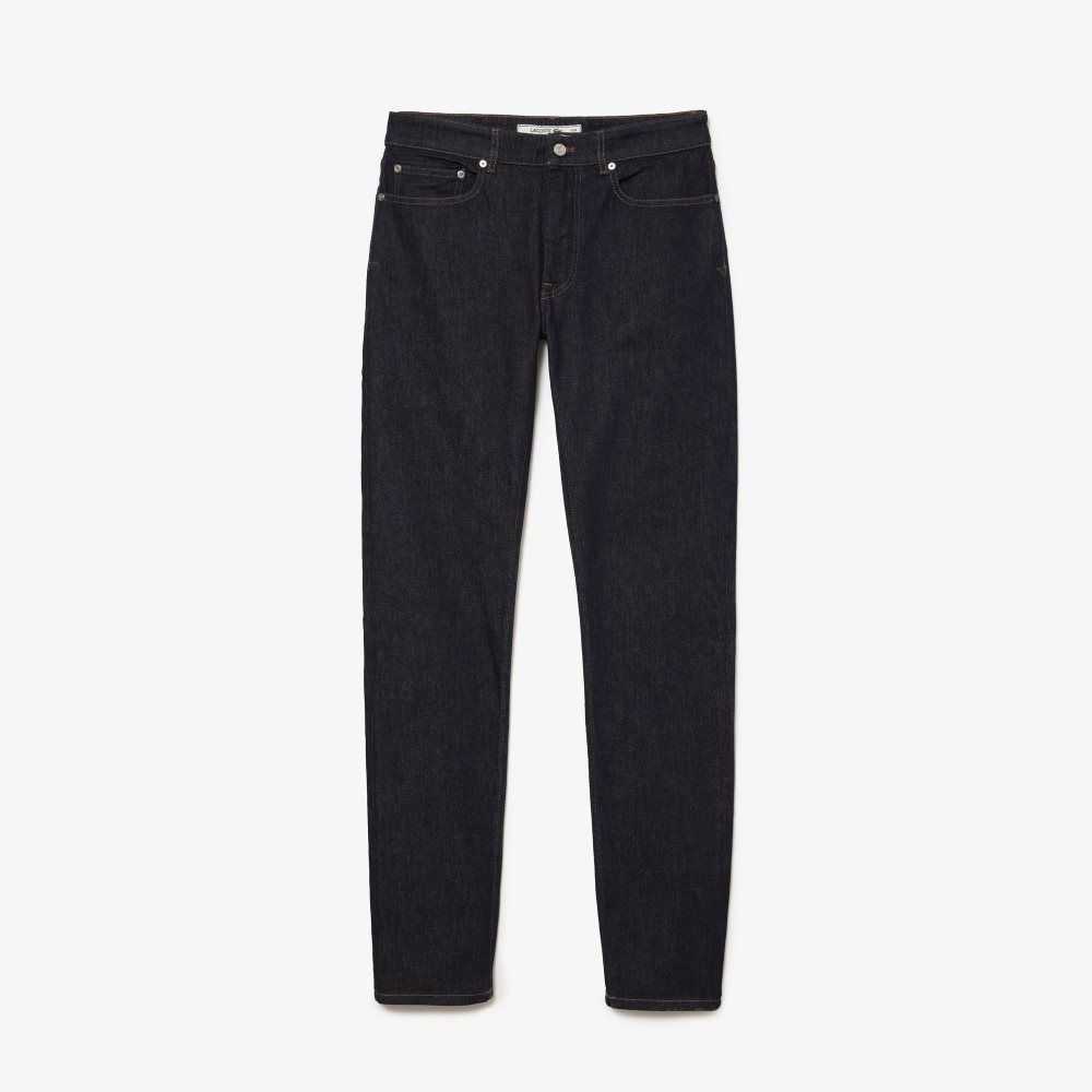 Lacoste Slim Fit Stretch Cotton Denim Pants Blue | BIPA-50237