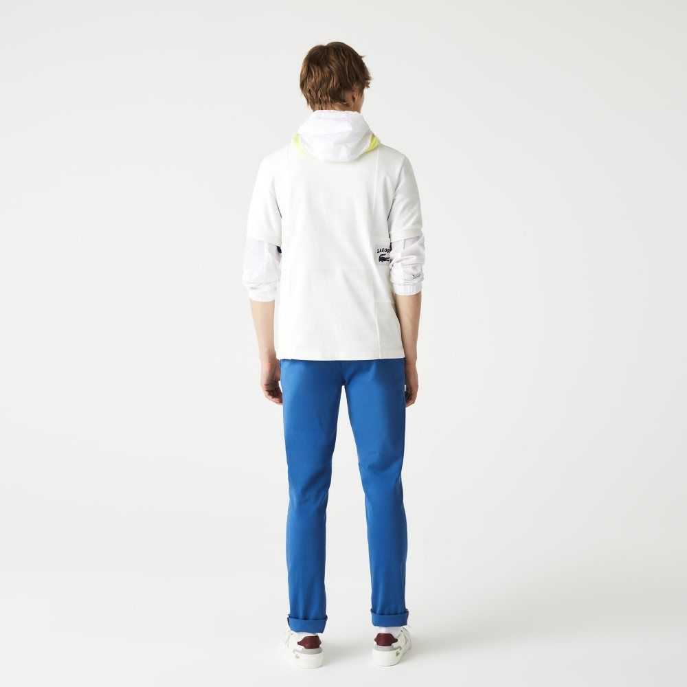 Lacoste Slim Fit Stretch Cotton Pants Blue | KMHY-29417