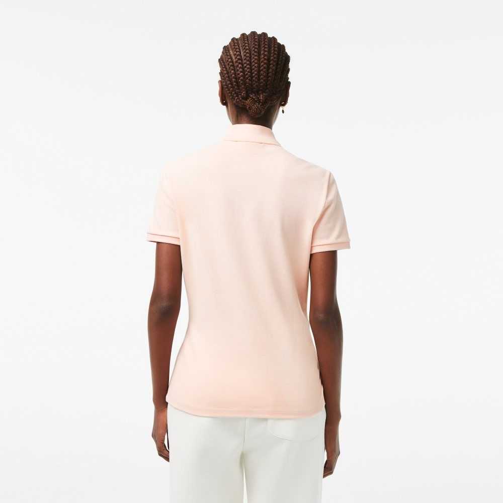 Lacoste Slim Fit Stretch Cotton Pique Polo Light Pink | JGRD-20571