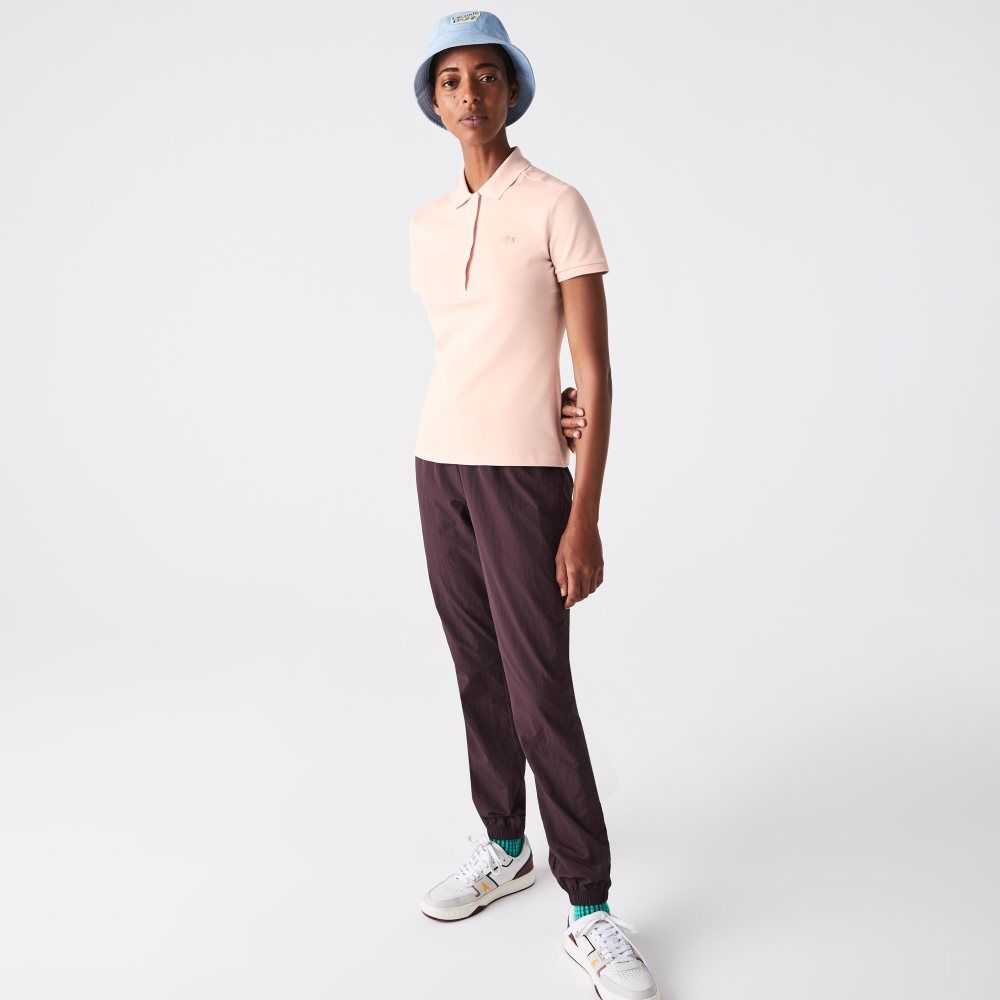 Lacoste Slim Fit Stretch Cotton Pique Polo Light Pink | JGRD-20571