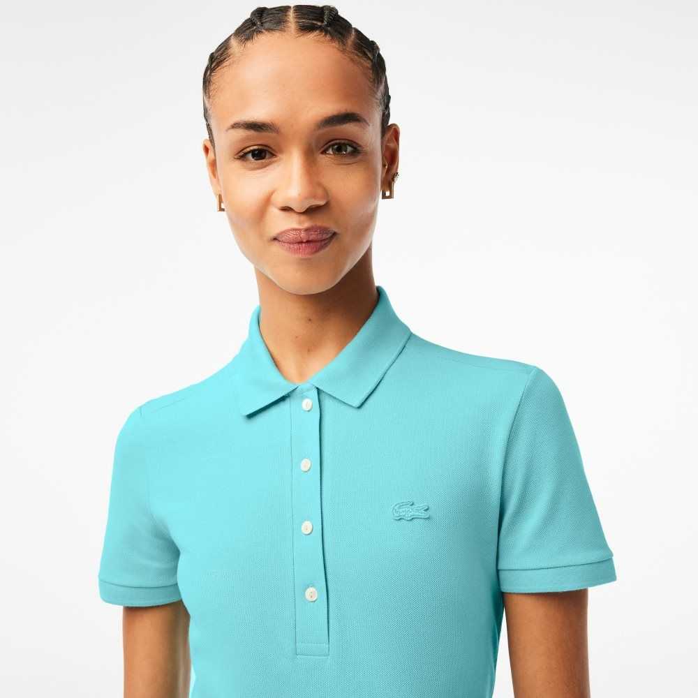 Lacoste Slim Fit Stretch Cotton Pique Polo Mint | UYIW-17568