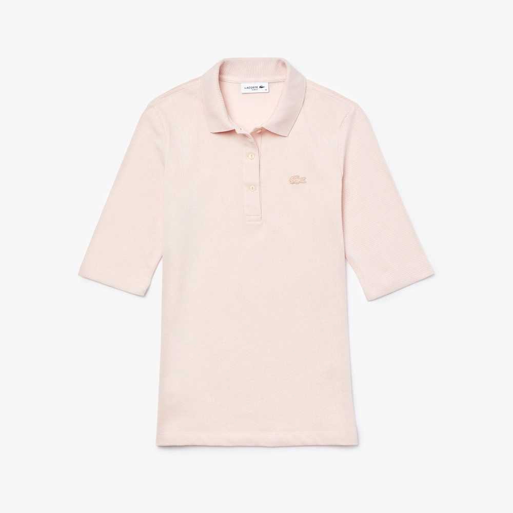 Lacoste Slim Fit Supple Cotton Polo Light Pink | BCHL-50234