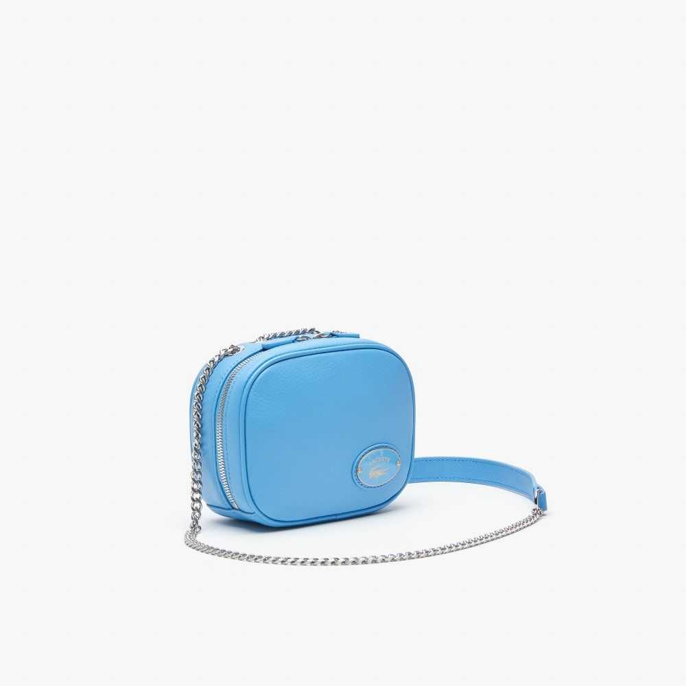 Lacoste Small Grained Leather Crossover Bag Argentine | ANSO-08475