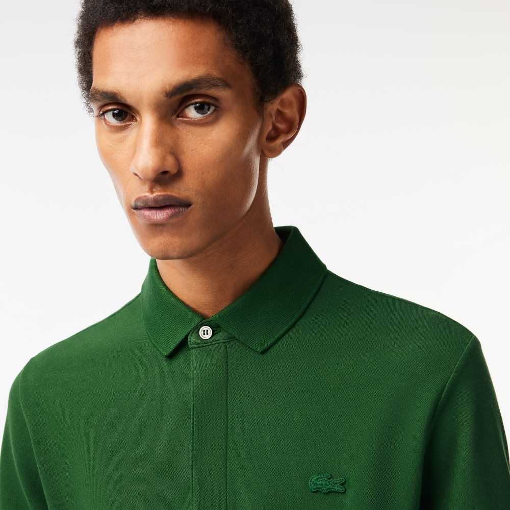 Lacoste Smart Paris Polo Stretch Cotton Green | NXGR-96403