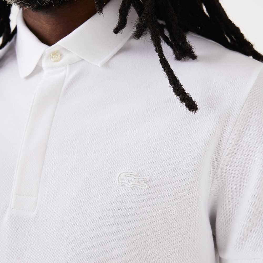 Lacoste Smart Paris Polo Stretch Cotton White | OBZN-78360