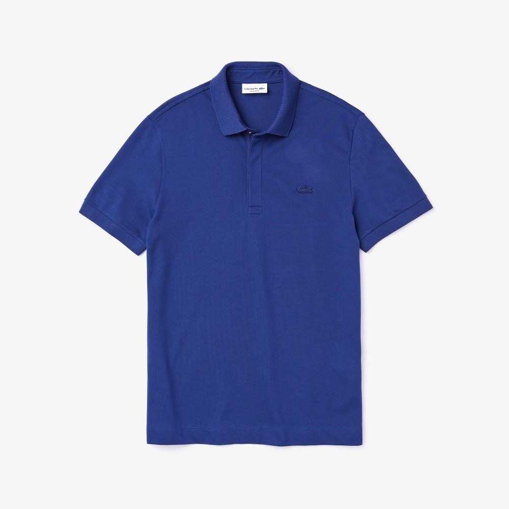 Lacoste Smart Paris Polo Stretch Cotton Navy Blue | OZRB-04789