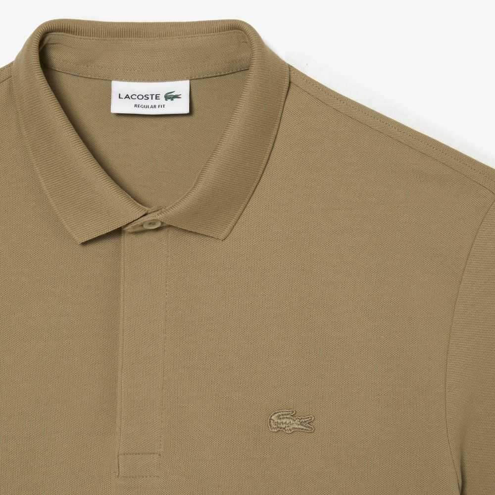 Lacoste Smart Paris Polo Stretch Cotton Beige | TUKY-24391