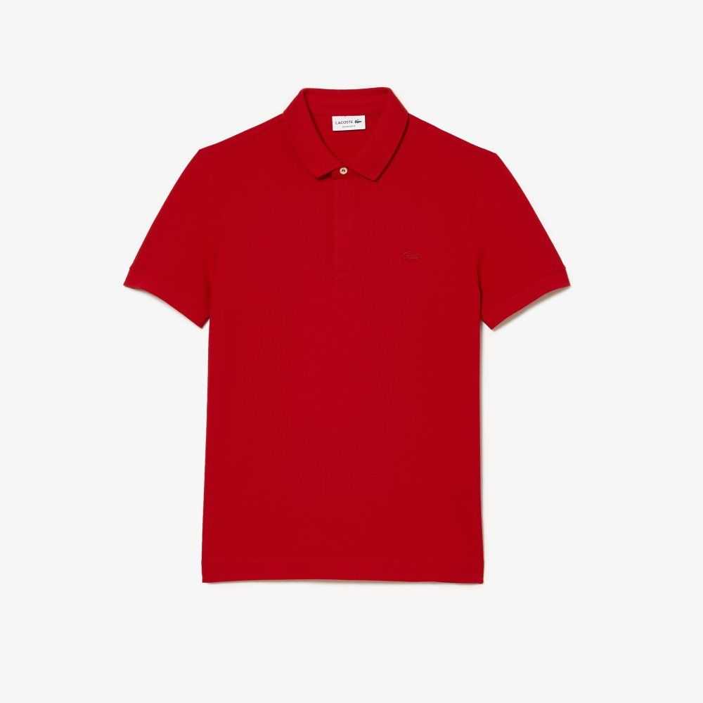 Lacoste Smart Paris Polo Stretch Cotton Red | VXLB-58342