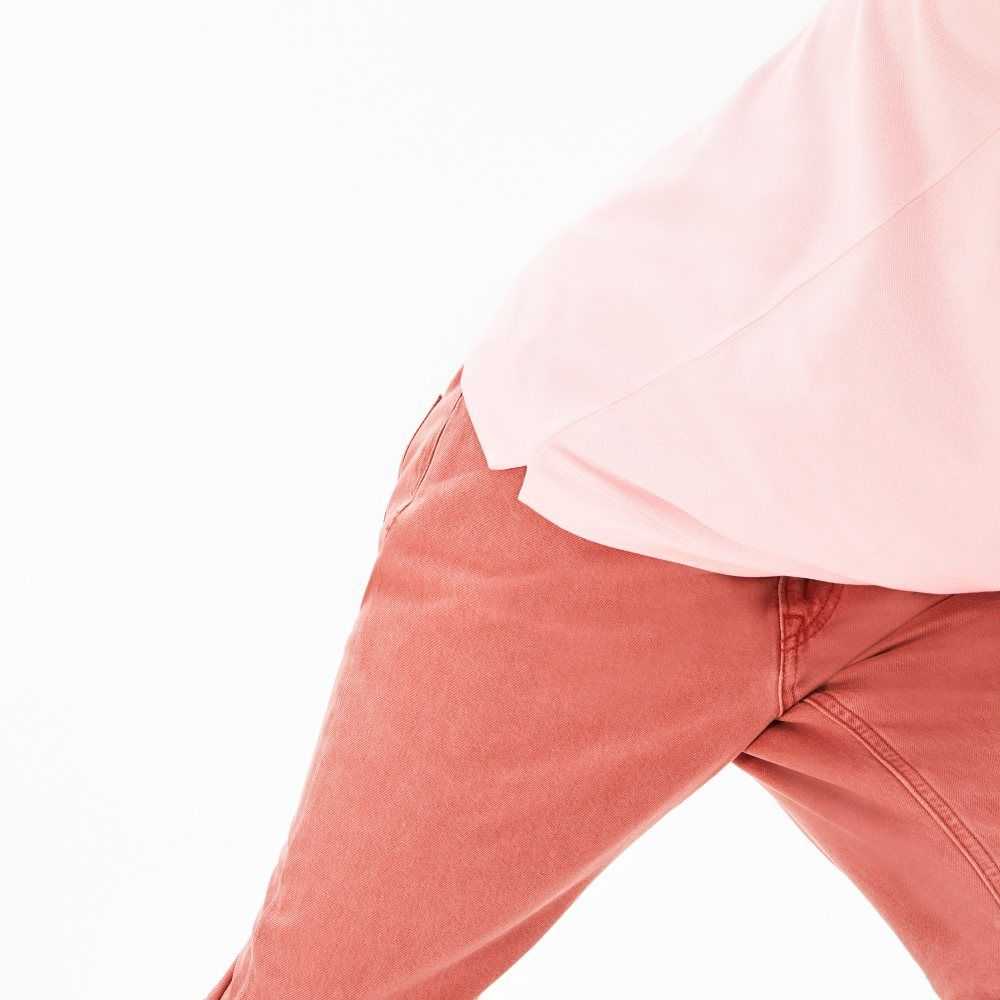 Lacoste Smart Paris Polo Stretch Cotton Light Pink | YMQG-54301