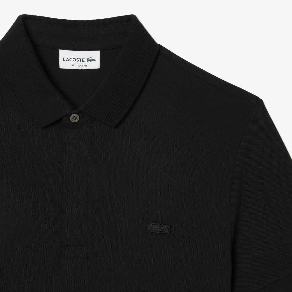 Lacoste Smart Paris Polo Stretch Cotton Black | ZFUR-79856