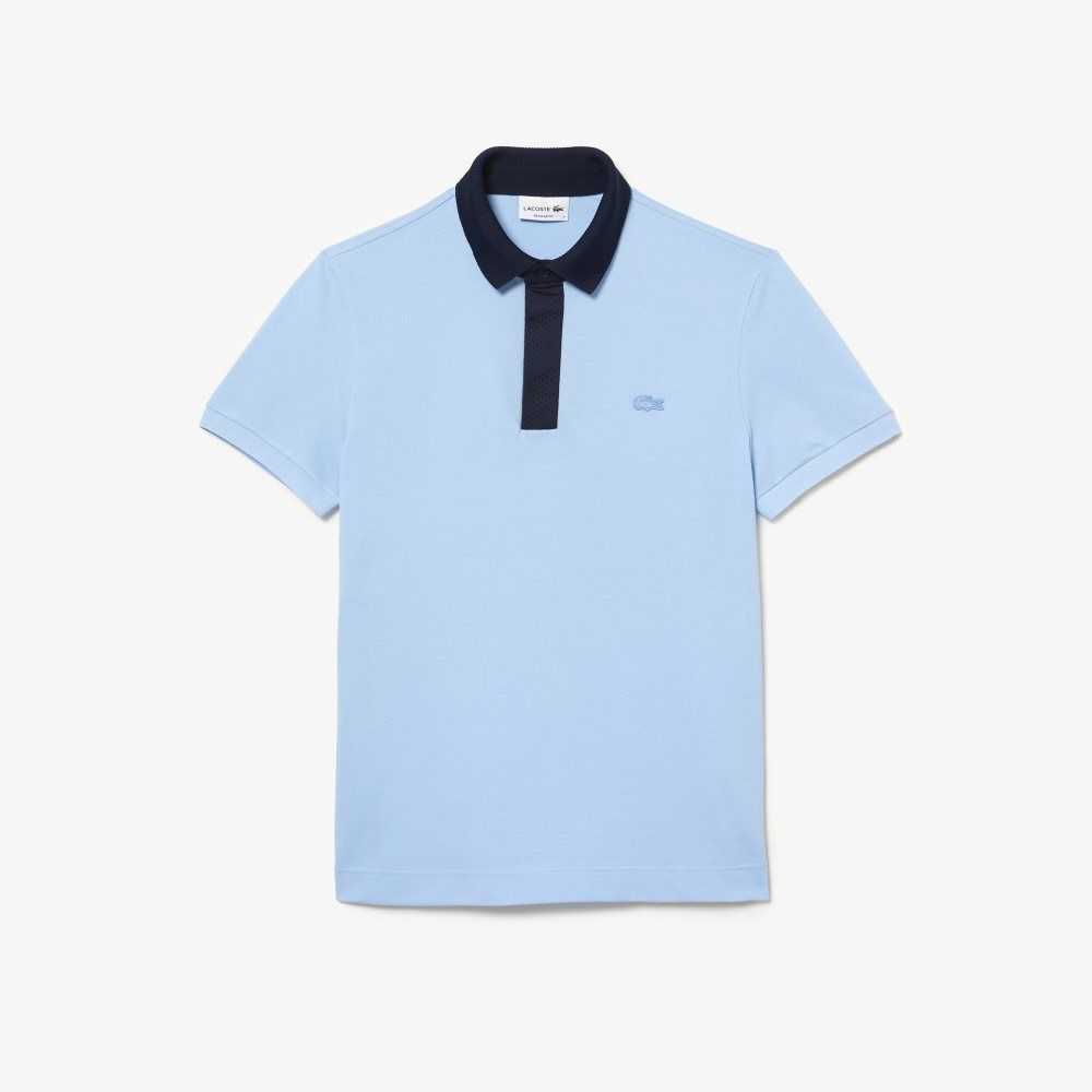 Lacoste Smart Paris Polo with cotton Petit Pique Blue / Navy Blue | KPHO-75431