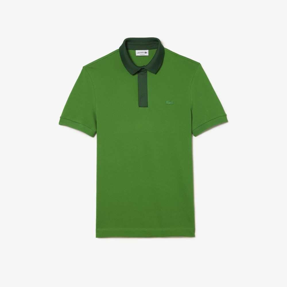 Lacoste Smart Paris Polo with cotton Petit Pique Green | PIUH-97481