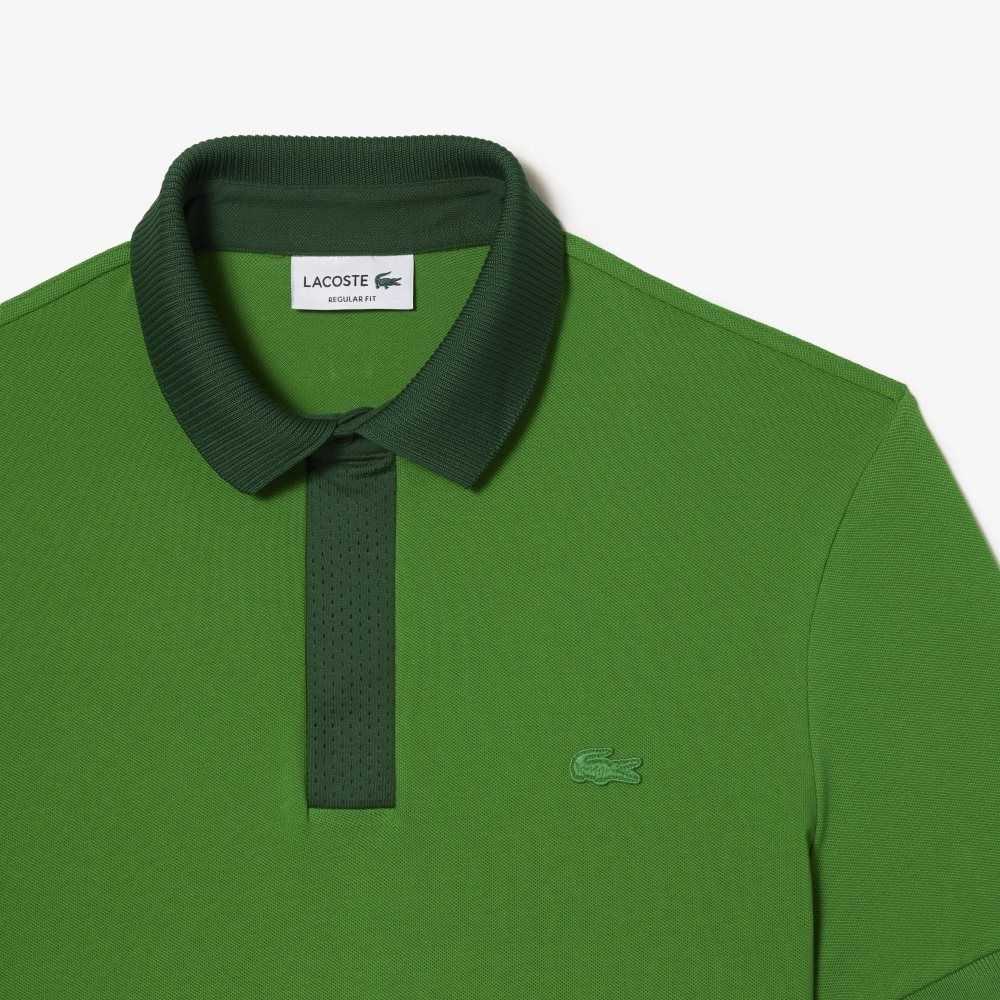 Lacoste Smart Paris Polo with cotton Petit Pique Green | PIUH-97481