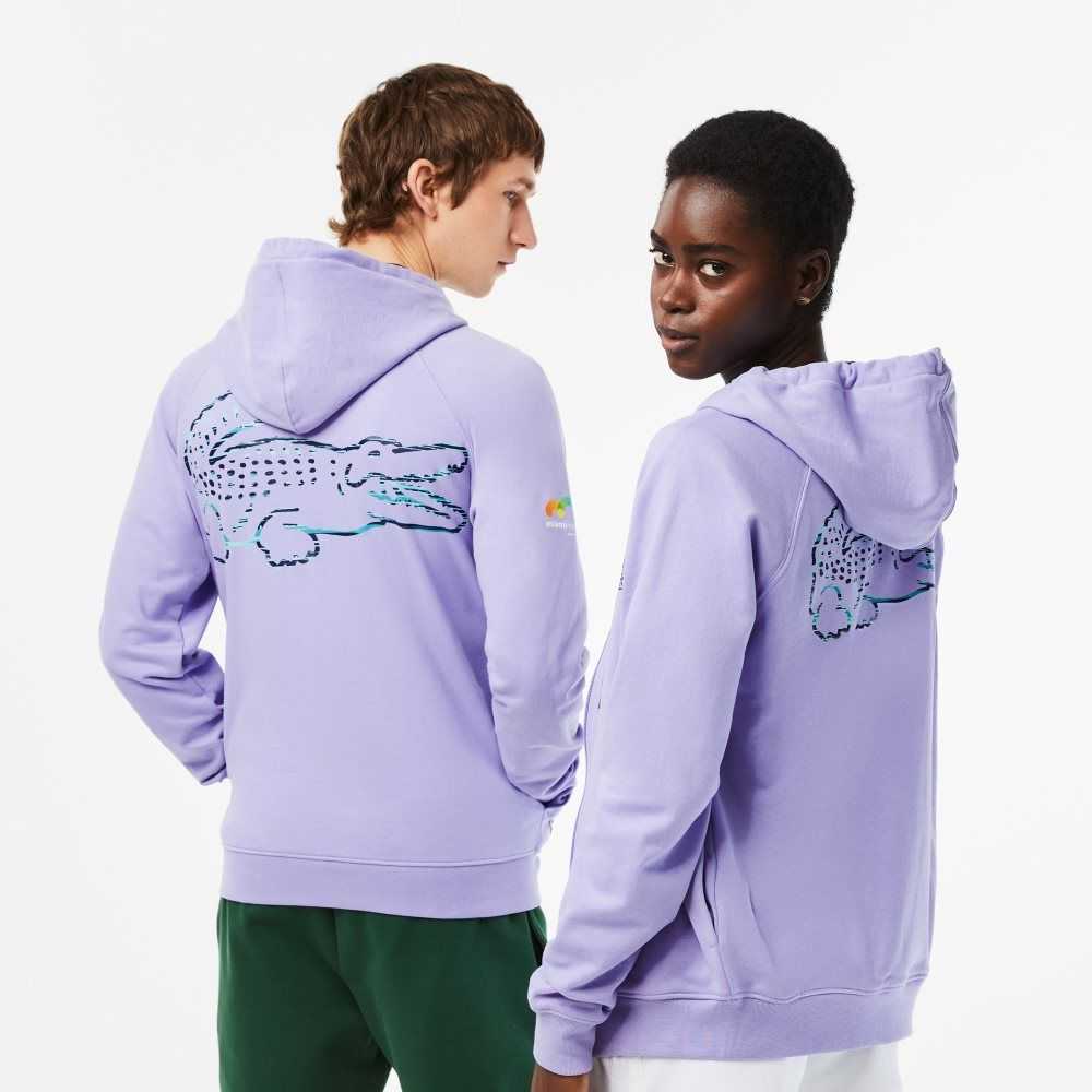 Lacoste Sport Miami Open Edition Hoodie Purple | RGCN-25947