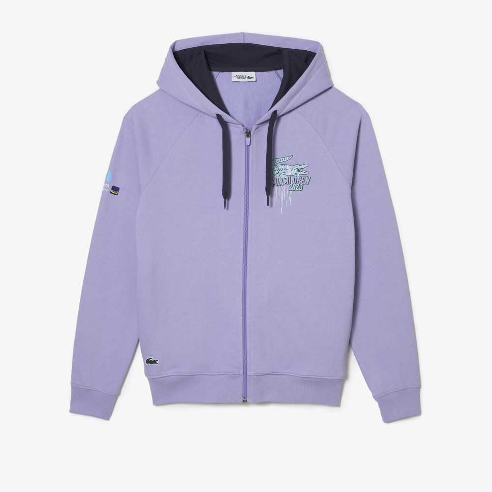 Lacoste Sport Miami Open Edition Hoodie Purple | RGCN-25947