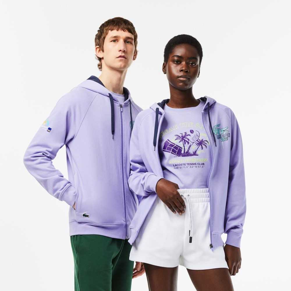 Lacoste Sport Miami Open Edition Hoodie Purple | RGCN-25947