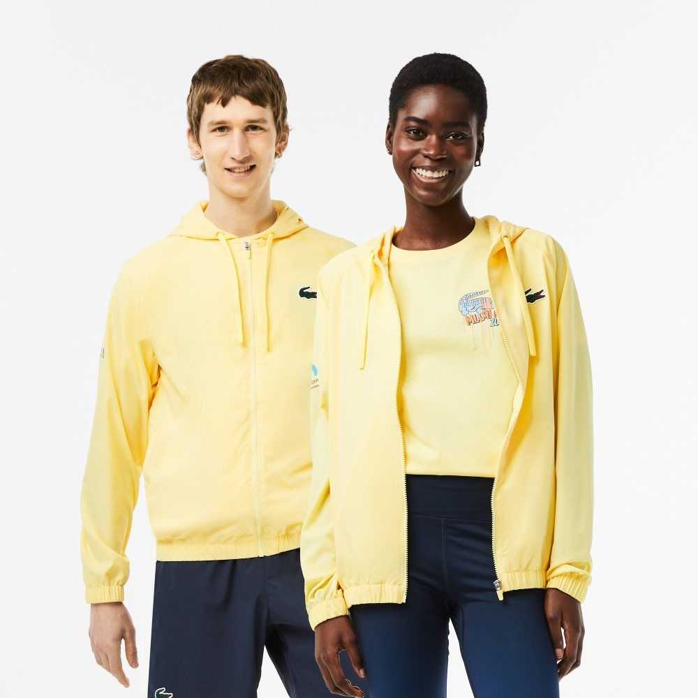 Lacoste Sport Miami Open Edition Jacket Yellow | ITZS-63875