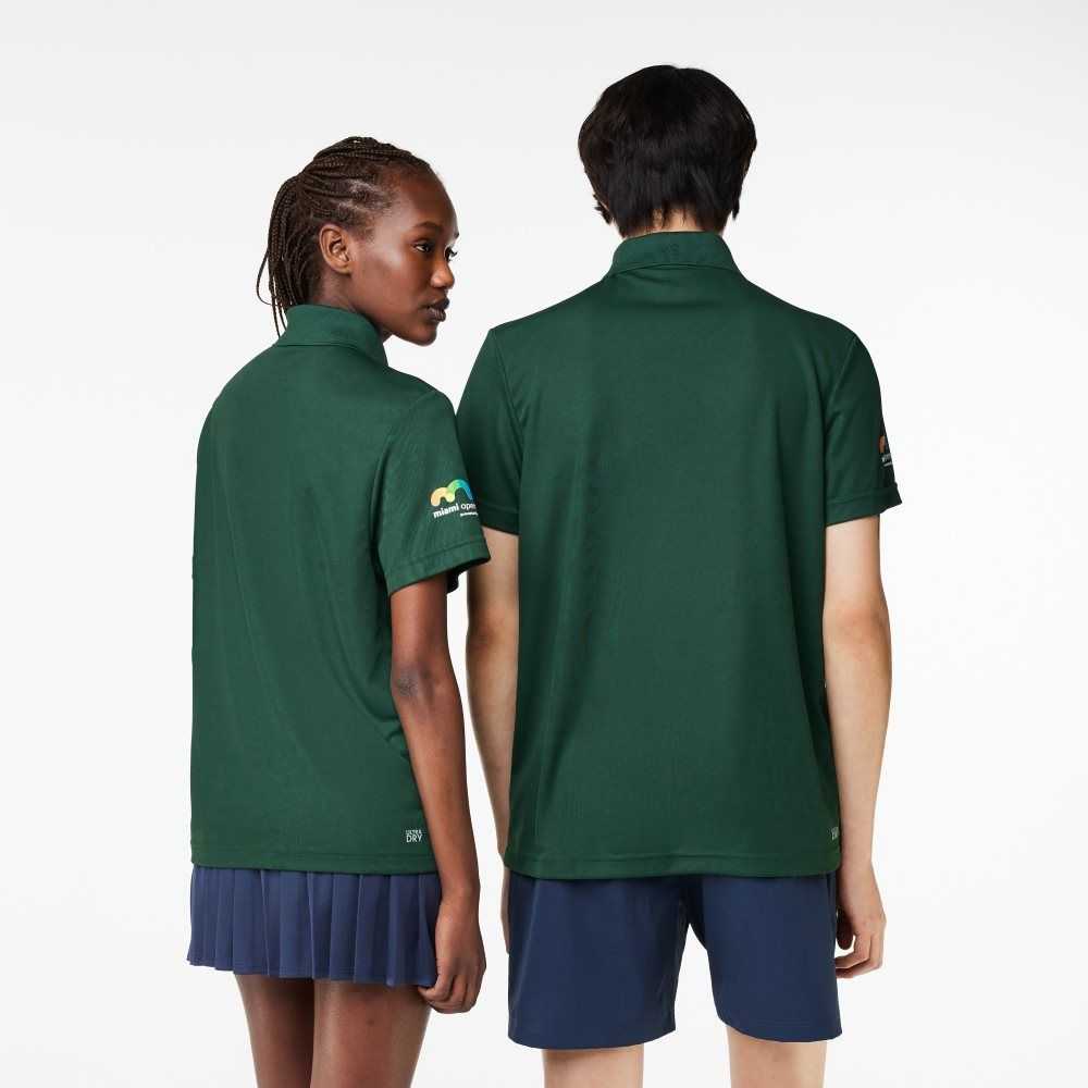 Lacoste Sport Miami Open Edition Pique Polo Green | ZKMC-70413