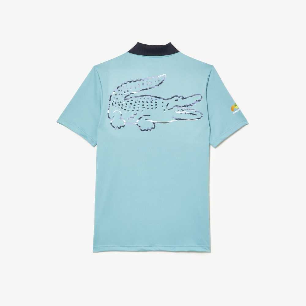 Lacoste Sport Miami Open Edition Polo Mint | EWDK-30821