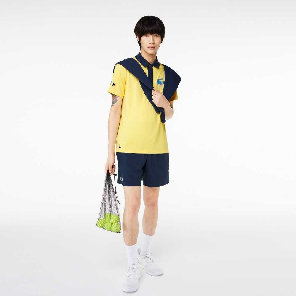 Lacoste Sport Miami Open Edition Polo Yellow | TXIJ-93801