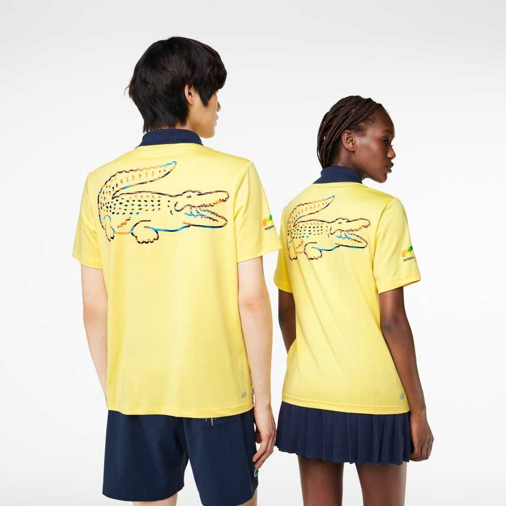 Lacoste Sport Miami Open Edition Polo Yellow | TXIJ-93801