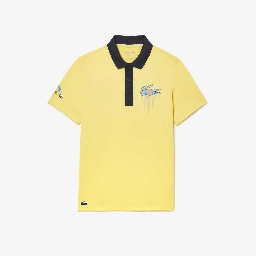 Lacoste Sport Miami Open Edition Polo Yellow | TXIJ-93801