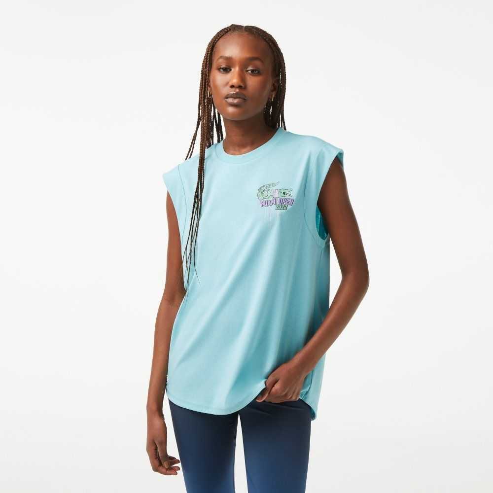 Lacoste Sport Miami Open Edition Sleeveless Top Mint | QUJY-29740