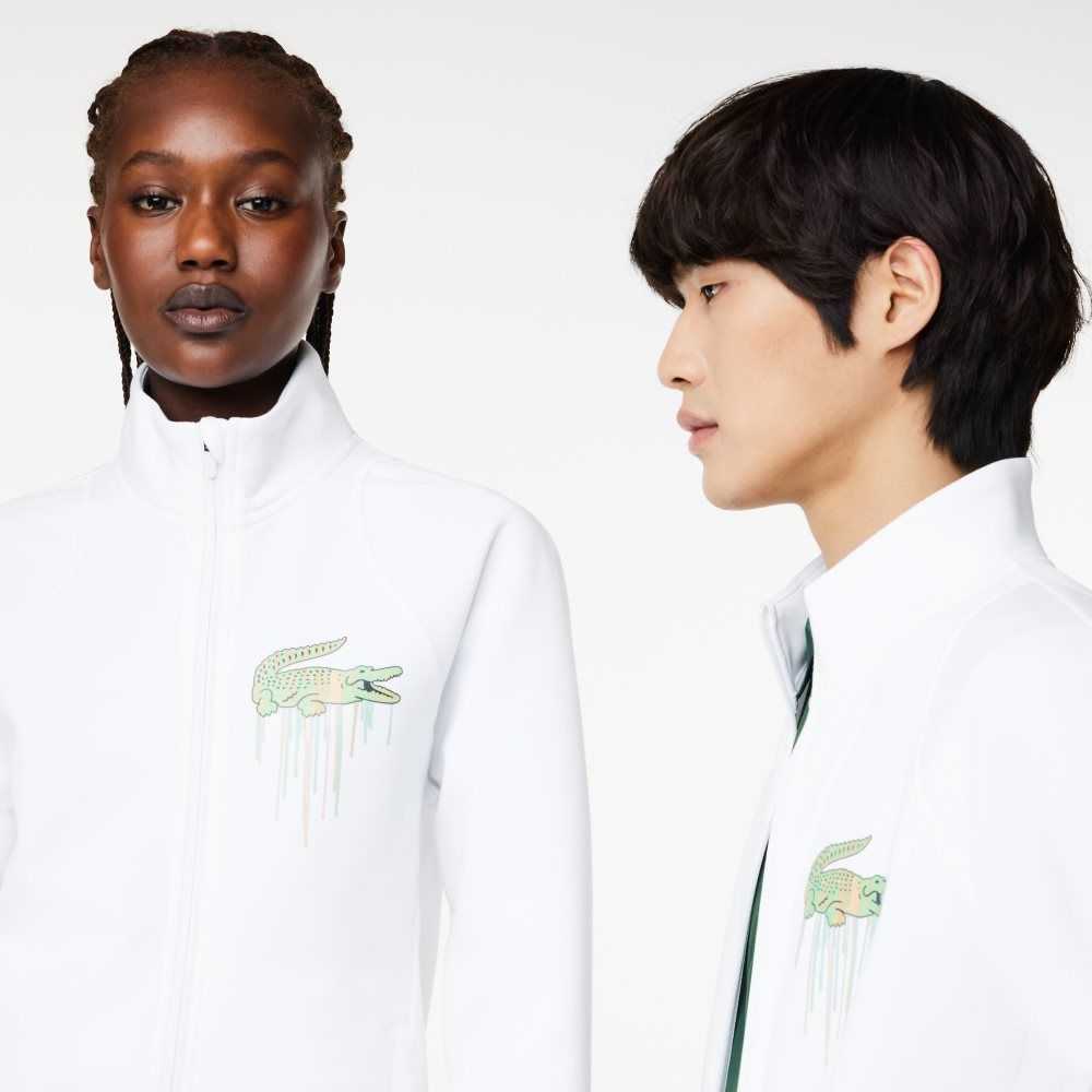 Lacoste Sport Miami Open Edition Sweatshirt White | CKSL-46719