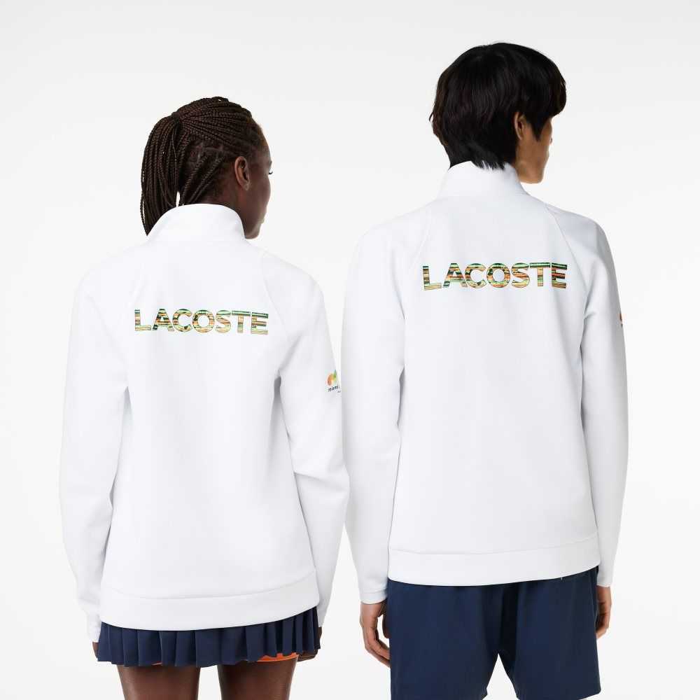 Lacoste Sport Miami Open Edition Sweatshirt White | CKSL-46719