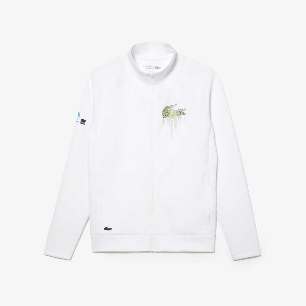 Lacoste Sport Miami Open Edition Sweatshirt White | CKSL-46719