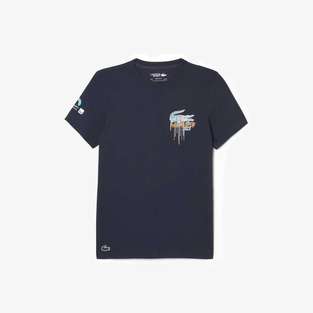 Lacoste Sport Miami Open Edition T-shirt Blue | KAXG-10628