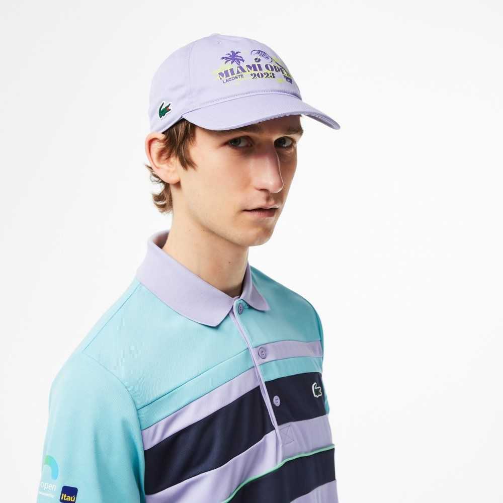 Lacoste Sport Miami Open Edition Twill Cap Purple | RSFQ-20941