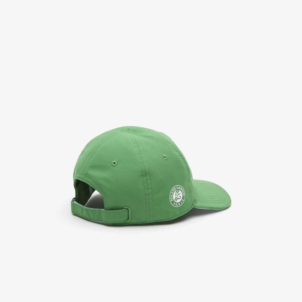 Lacoste Sport Roland Garros Edition Microfiber Cap Green / White | LBDE-86109