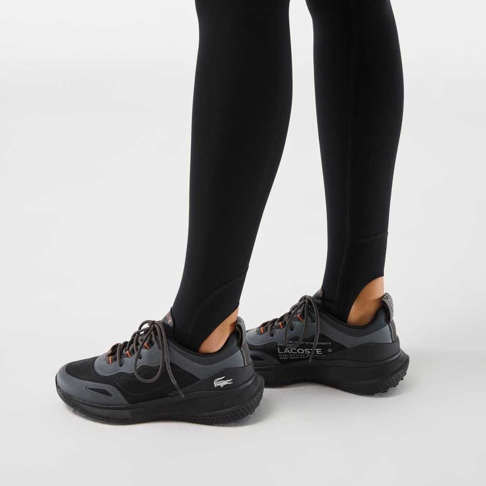 Lacoste Stirrup Leggings Black | XZJV-76812