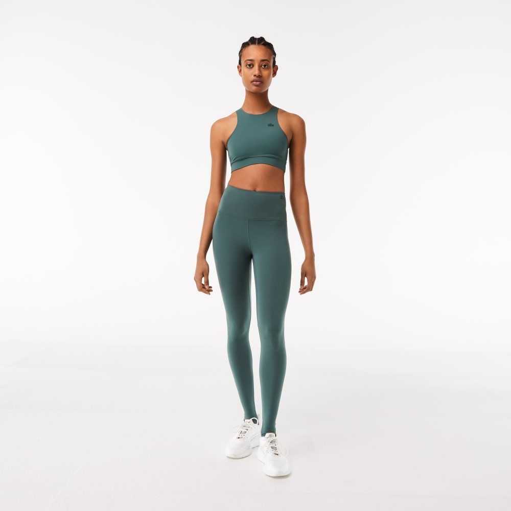 Lacoste Stirrup Leggings Green | TKFM-49672