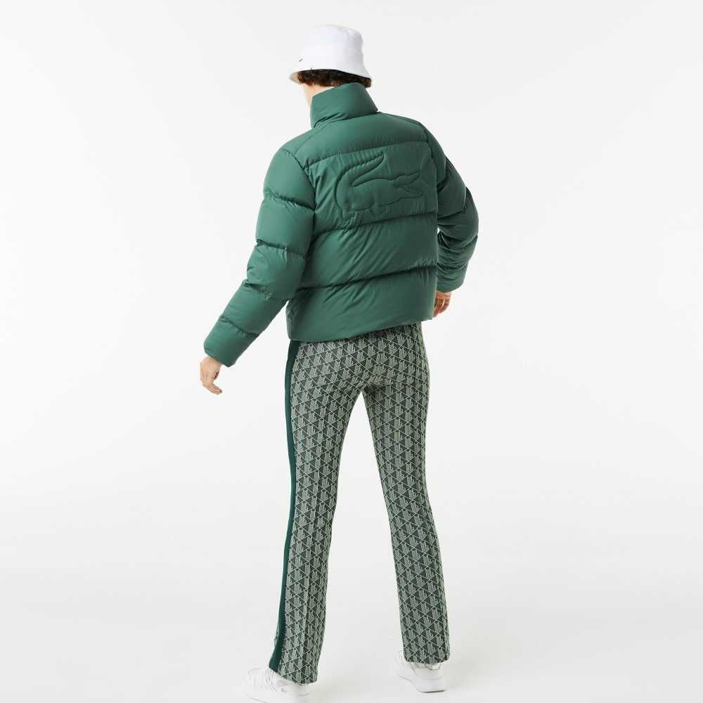 Lacoste Stowable Hood Padded Jacket Green | WOQX-23918