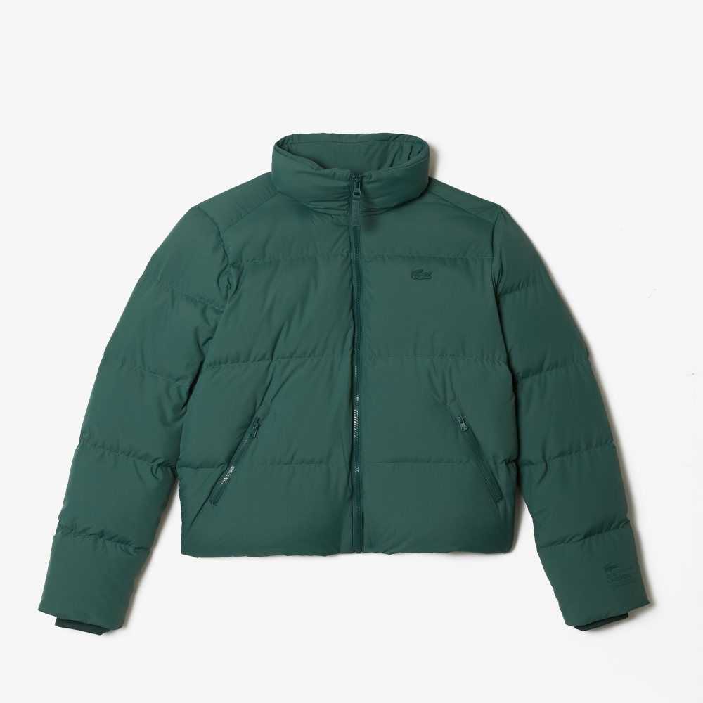 Lacoste Stowable Hood Padded Jacket Green | WOQX-23918