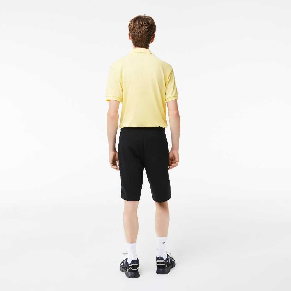 Lacoste Stretch Cotton Blend Shorts Black | CJPQ-18762