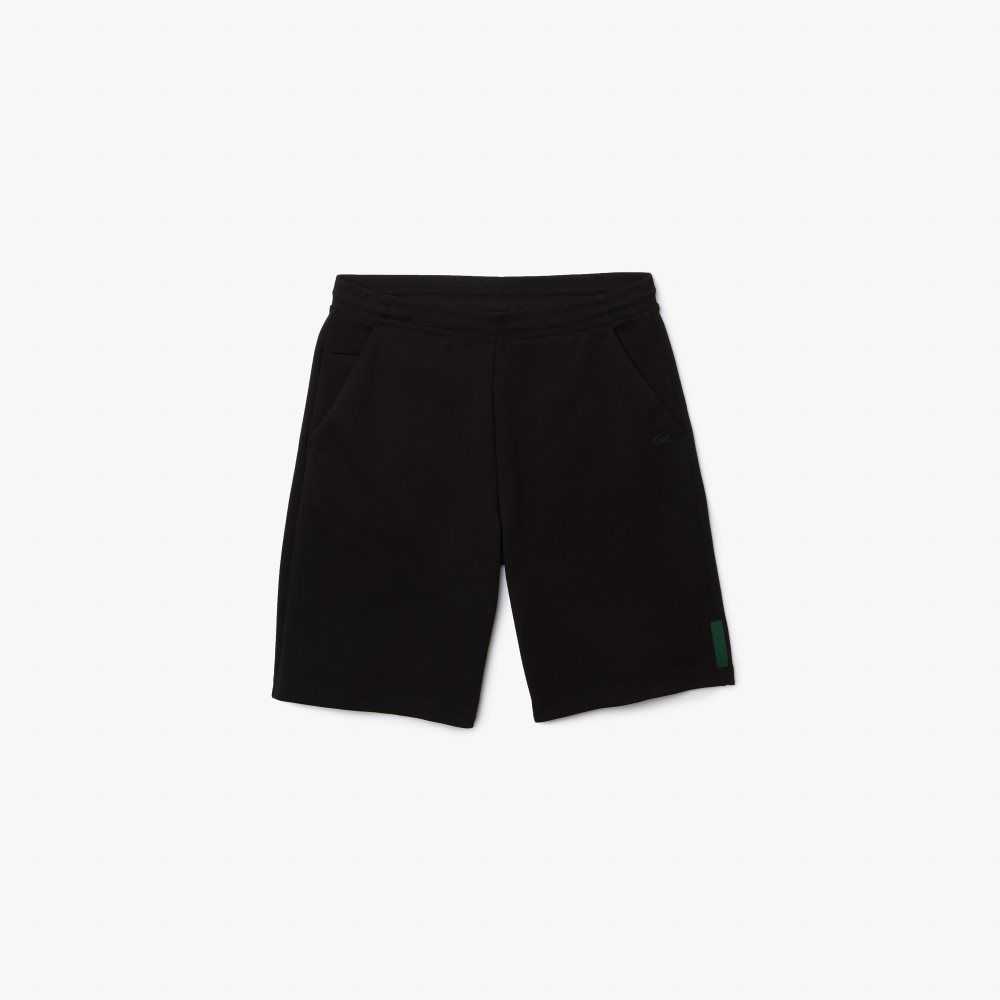 Lacoste Stretch Cotton Blend Shorts Black | CJPQ-18762