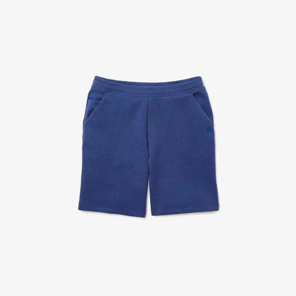Lacoste Stretch Cotton Blend Shorts Blue Chine | TUKY-72539