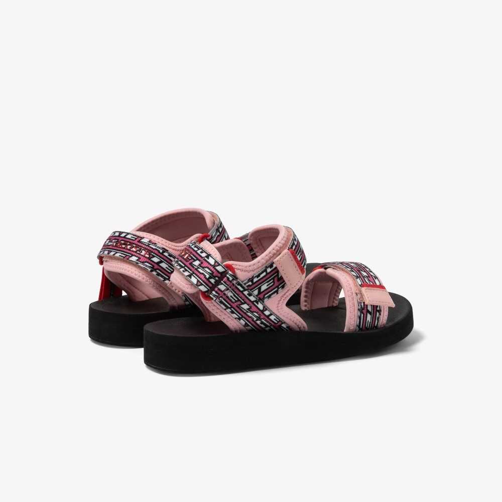 Lacoste Suruga Sandals Lt Pnk/Blk | YIEO-72493