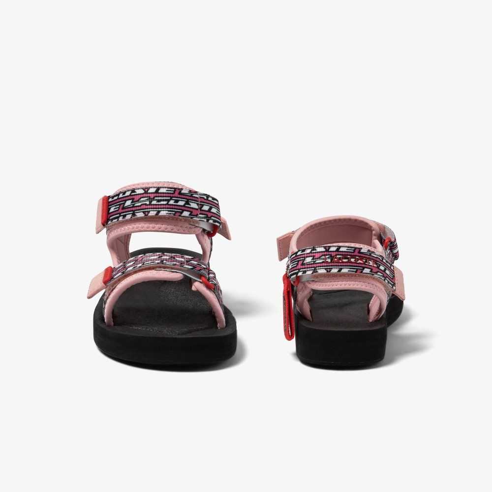 Lacoste Suruga Sandals Lt Pnk/Blk | YIEO-72493